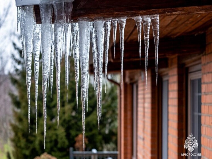 Псковичам рассказали про опасность льда и снега на крышах