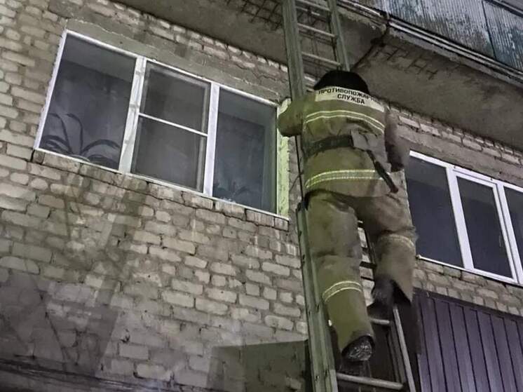 В Обояни пожарные вскрыли квартиру через окно для оказания экстренной помощи