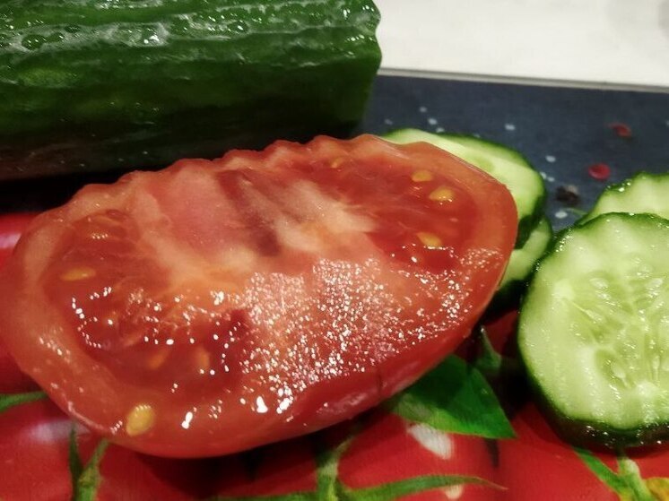 В омской ИК-7 сняли первый урожай томатов в 2026 году