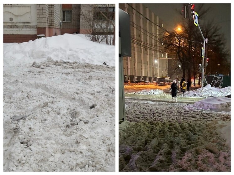 Ярославцы жалуются на не чищенные тротуары