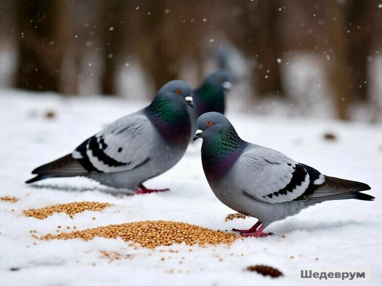 Подсказываем жителям Серпухова, чем кормить птиц зимой