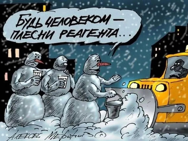 10 анекдотов про выпавший снег