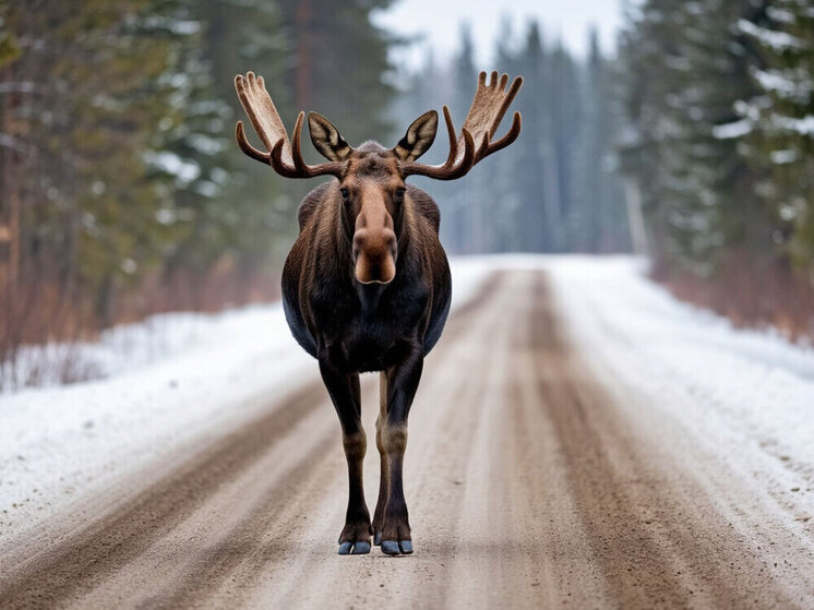 Ярославских автомобилистов предупредили о возможных встречах с лосями
