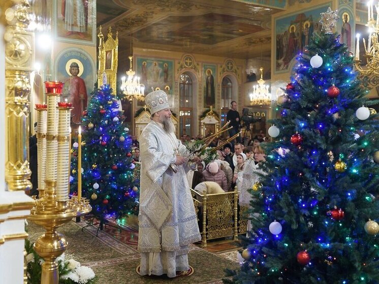 Прямая трансляция Рождественского богослужения из Новосибирска