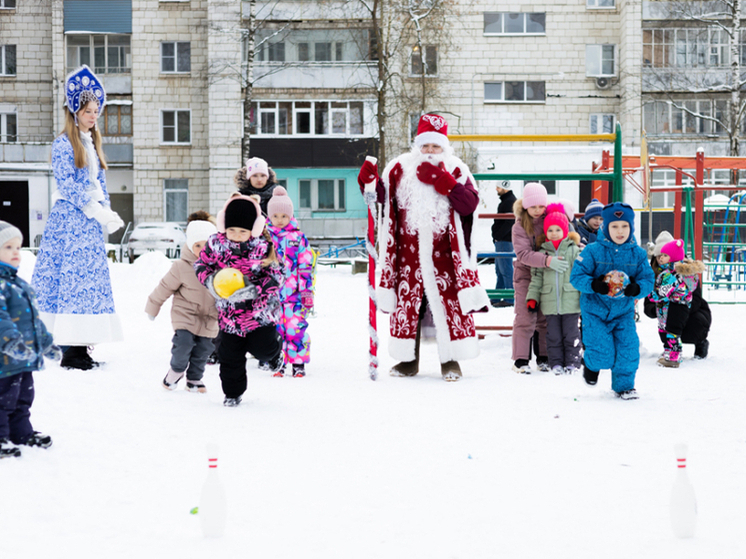 Костромской двор стал местом новогодней акции  «Праздник в каждый двор»