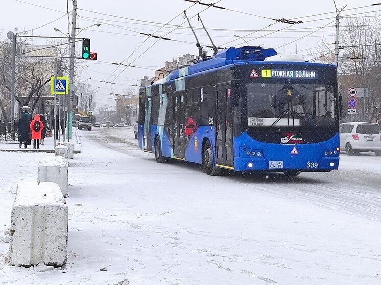 Бесплатные троллейбусы запустят в рождественскую ночь в Чите