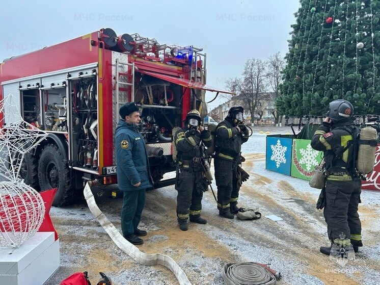 Кимовские спасатели отработали пожар в центре культуры Тульской области