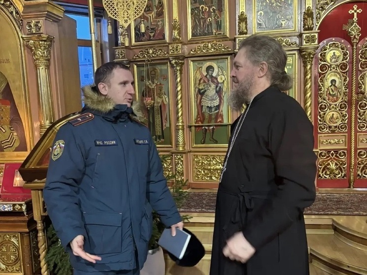 В храме Нарьян-Мара загодя провели антипожарный инструктаж