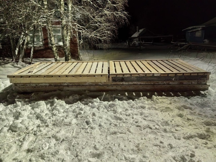 Для деревни Вижас установят речные трапы с пирсами