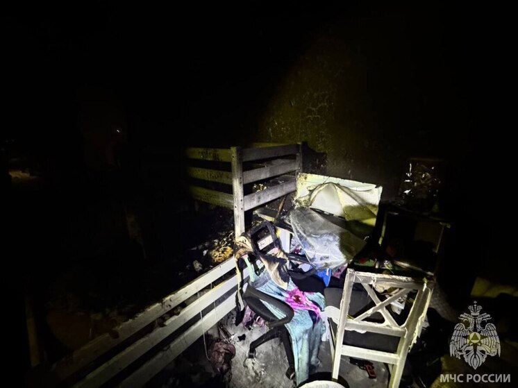 В Светлом спасатели вывели мать с грудным ребенком из пожара