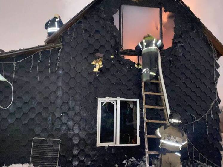 В Новосибирске из-за гирлянды сгорел дом многодетной семьи