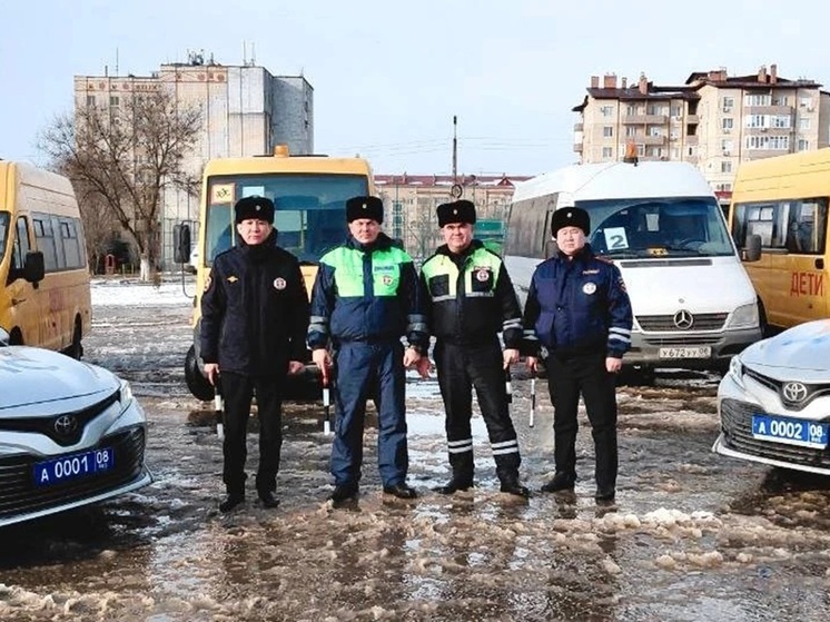 Госавтоинспекторы обеспечили безопасность проезда на елку главы Калмыкии