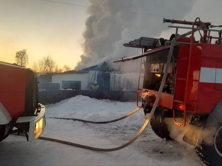 Из-за отравления при пожаре в больницу попала 95-летняя алтайская сельчанка