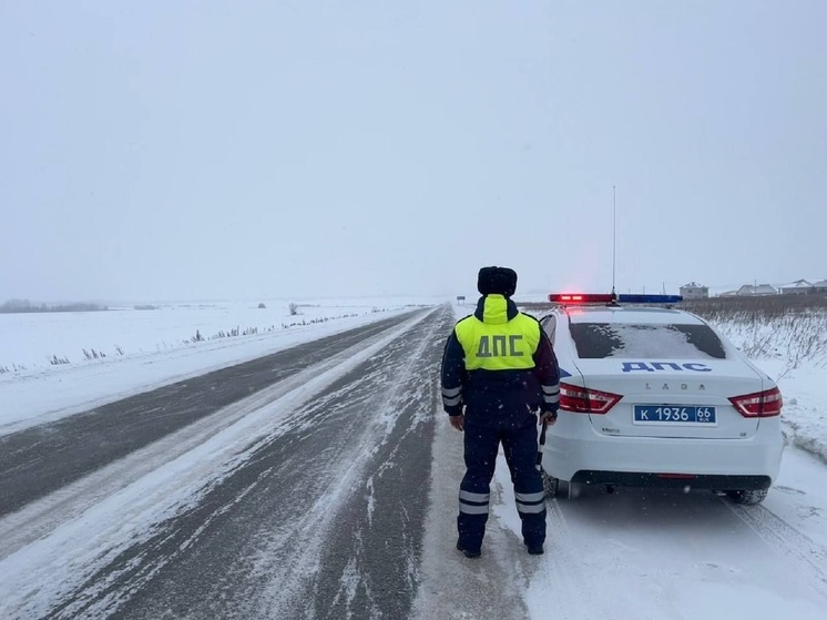 ДПС в Свердловской области переведена на усиленный режим из-за снегопада
