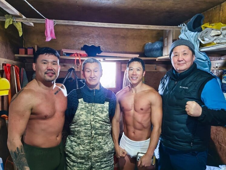 Блогер из Китая искупался в реке Лена при -44°C