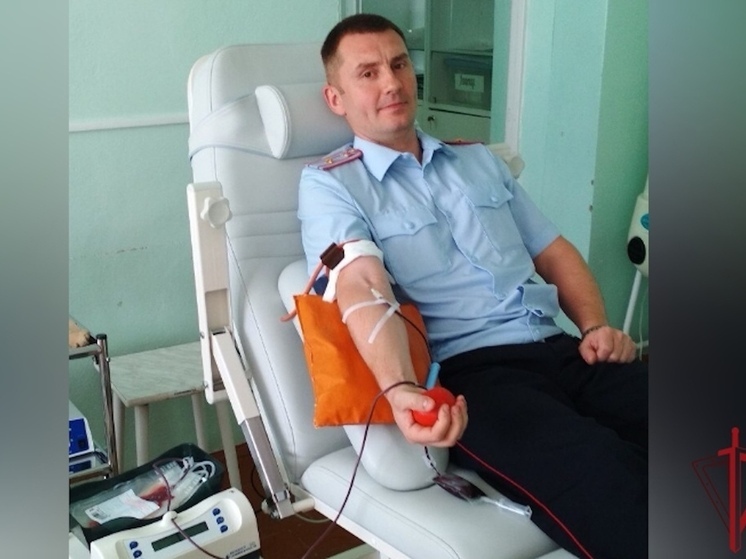 Котласский росгвардеец сдаёт кровь вот уже 25 лет