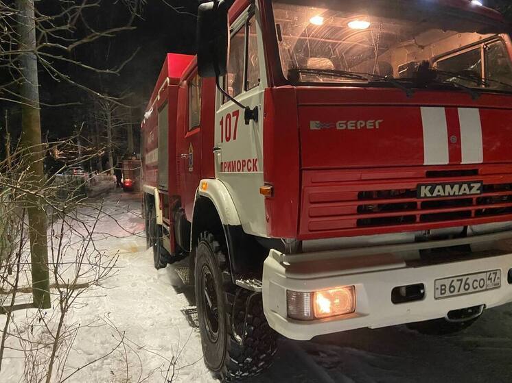 В Приморске сгорела обстановка в частном доме