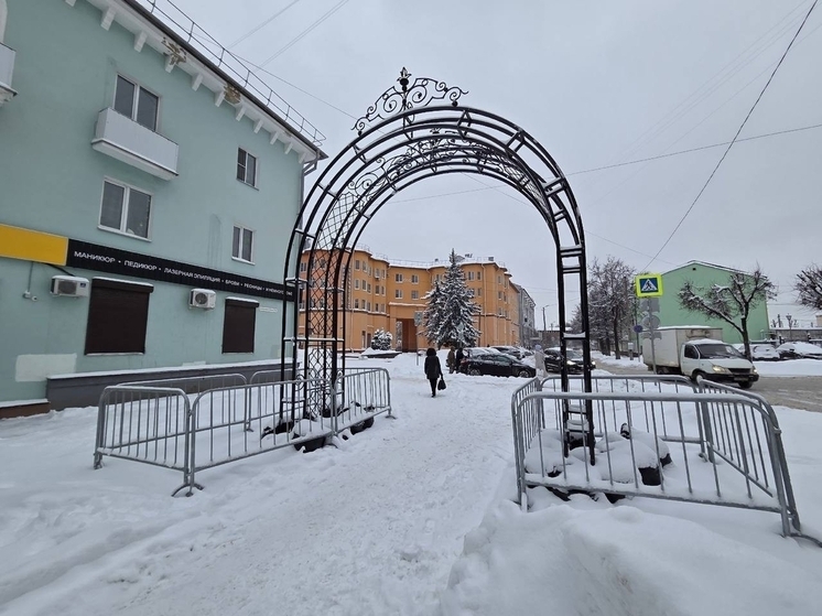 В Смоленске кованые арки из Блонье переехали на Докучаева