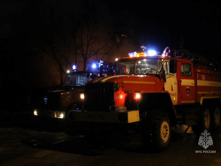 В алтайском селе вспыхнула баня