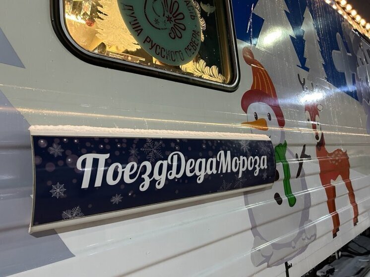 Фирменный поезд Деда Мороза сделает остановку в Вологде 10 января