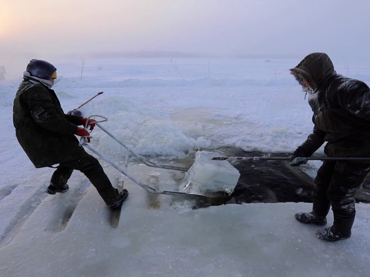«Ледяные прииски»: жители Якутии заготавливают на зиму лед вместо воды