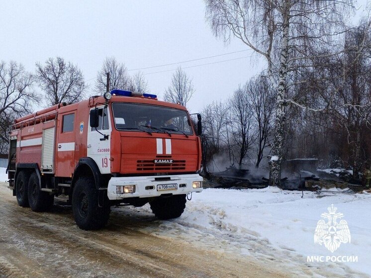 На пожаре в Сасовском районе погибла 93-летняя женщина