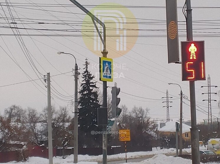 Пензенцы жалуются на неработающий светофор на Шуисте