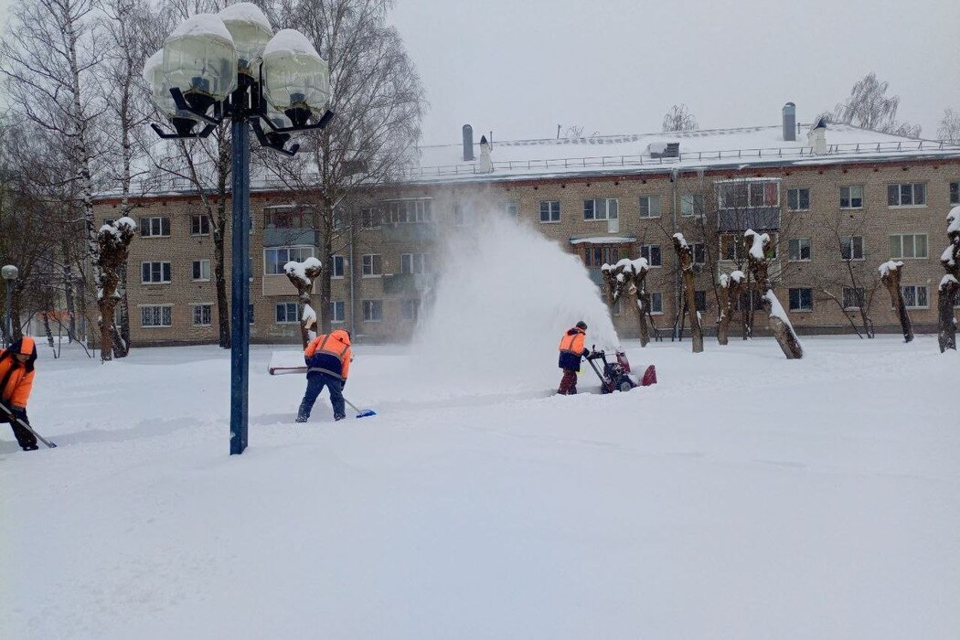 Как Серпухов борется с аномальным снегопадом 