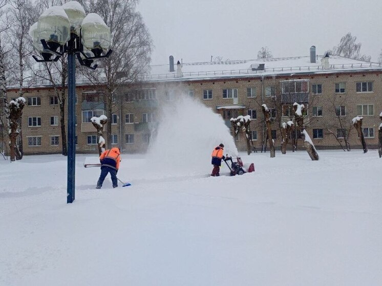 Как Серпухов борется с аномальным снегопадом