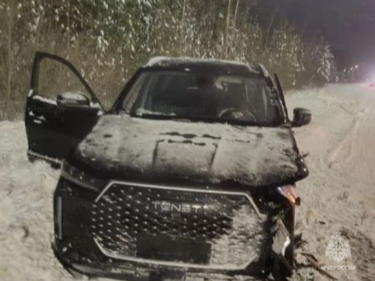 На трассе «Калуга-Медынь-Товарково» столкнулись два внедорожника