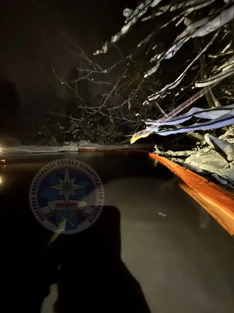 На реке Вьюн в Ленинградской области разлились нефтепродукты