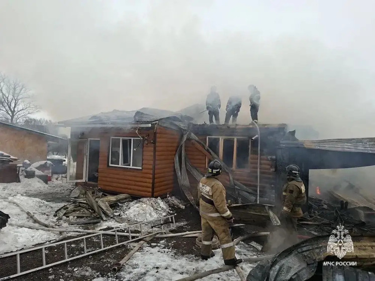 В орловской деревне сгорел гараж с автомобилем