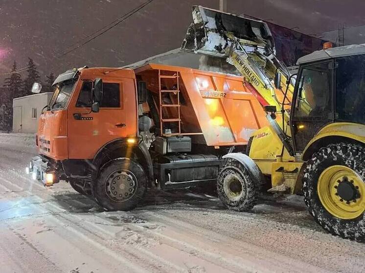 В Пензе последствия снегопада убирают 115 единиц техники