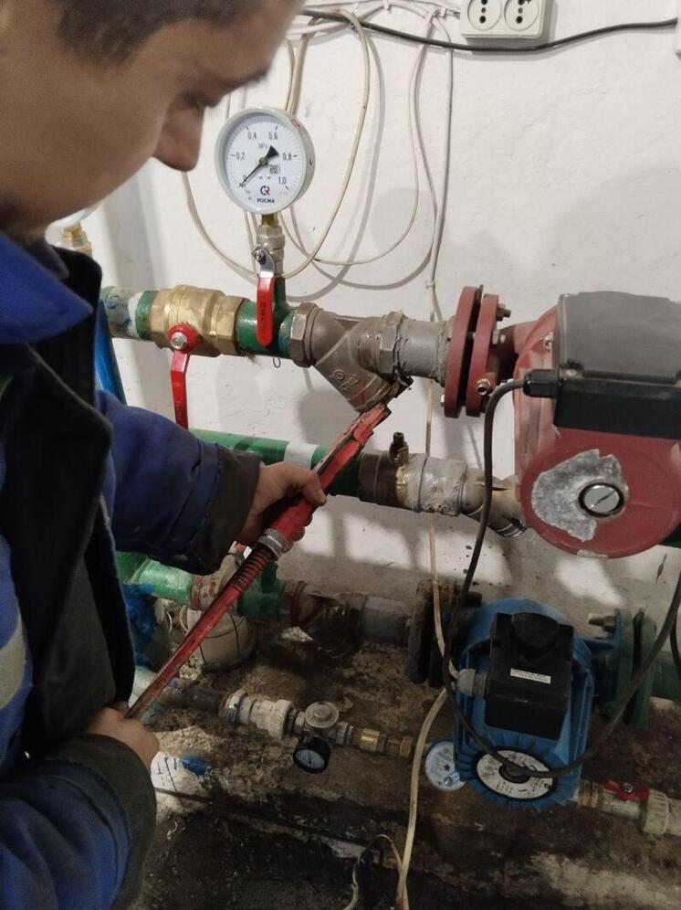 В Чаплинской ЦРБ завершили ремонт системы отопления