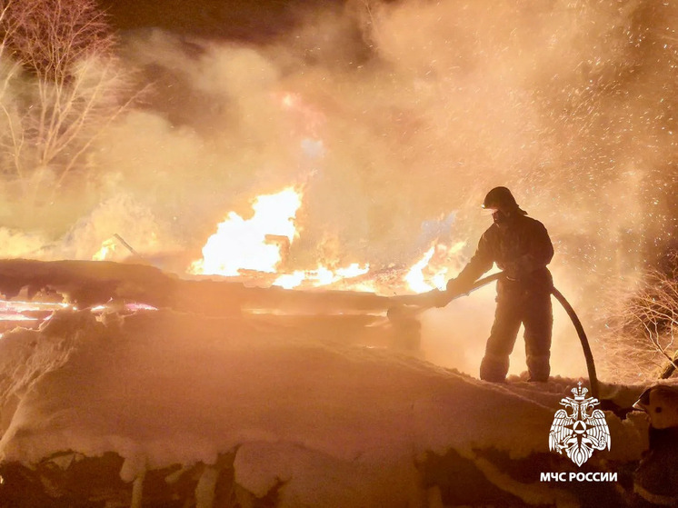 Жилой дом сгорел в Тверской области
