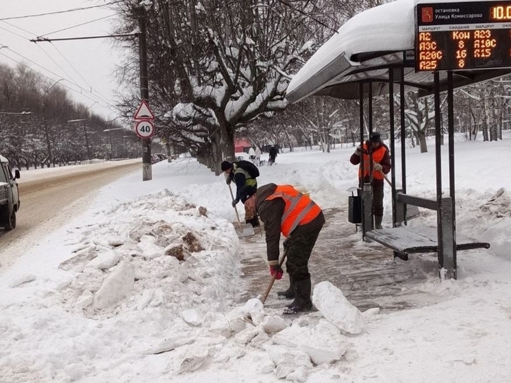 Во Владимире за сутки вывезли рекордные 10 тысяч кубов снега