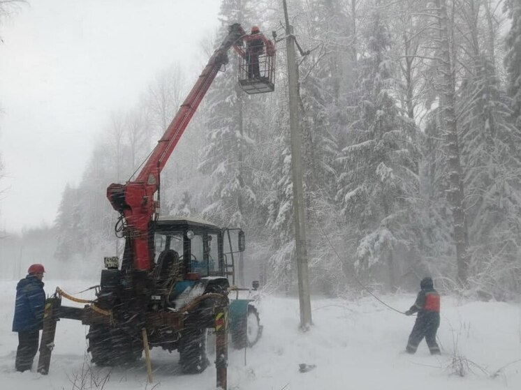 Энергоснабжение в костромском поселке Номжа будет восстановлено в ближайшее время