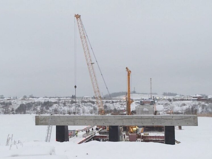 Строительство Северного обхода Пскова не останавливается из-за погоды