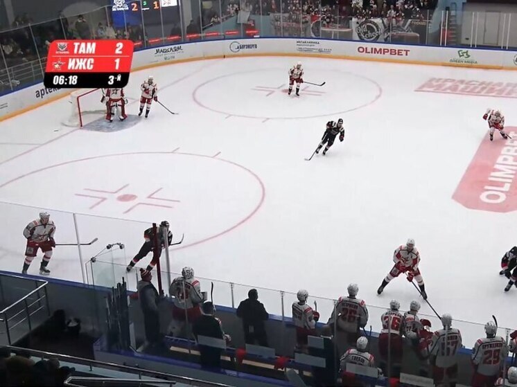 ХК «Тамбов» начинает год с победы над «Ижсталью» в матче ВХЛ