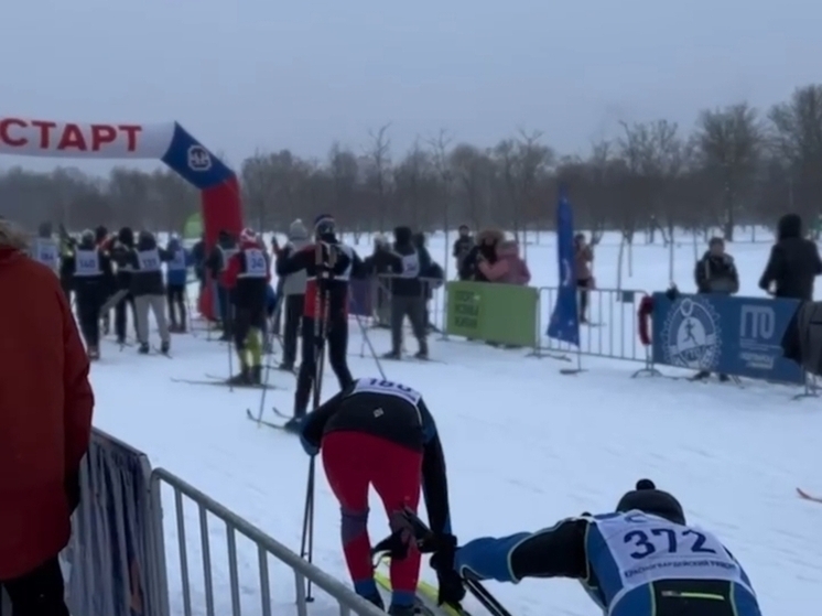 В Красногвардейском районе Петербурга на лыжи встали более 200 человек