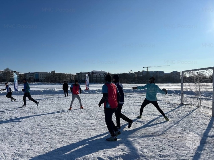 В число призеров чемпионата ЕАО по зимнему футболу вошли бойцы МЧС