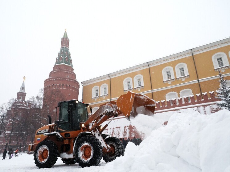 Последствия снегопадов в Москве устраняют в круглосуточном режиме