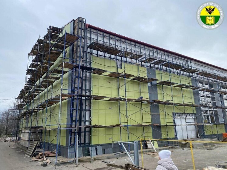 Поморье продолжает восстановление Дома культуры в запорожском Терпенье