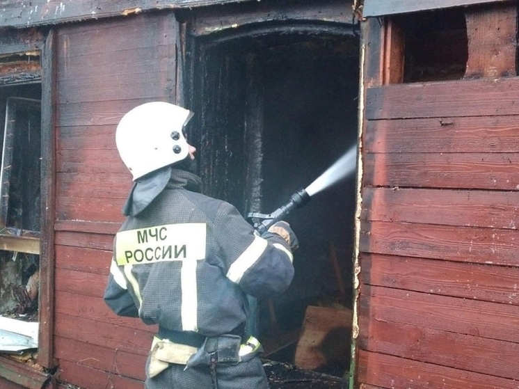 В селе Бахта под Кировом сгорел дом из-за неисправного обогревателя