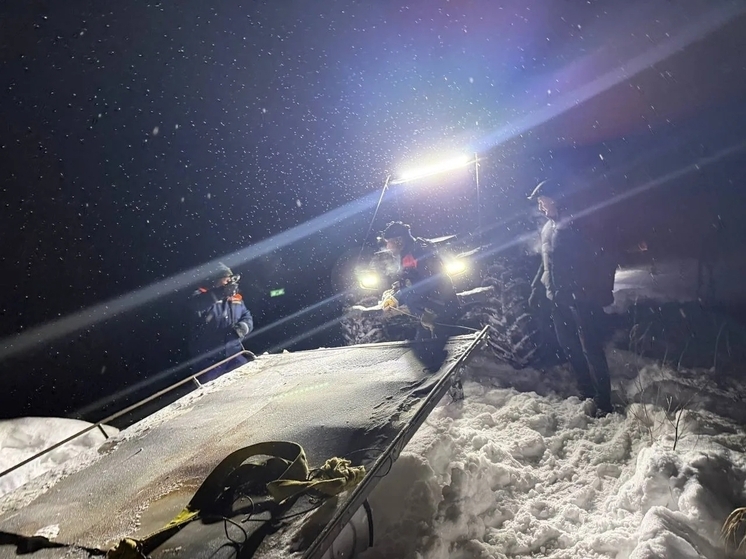 Спасатели на болотоходе оказали помощь оставшимся без света старорусцам