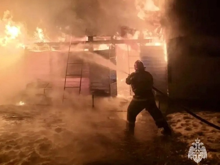 На Алтае вспыхнуло 150 «квадратов» частного домовладения