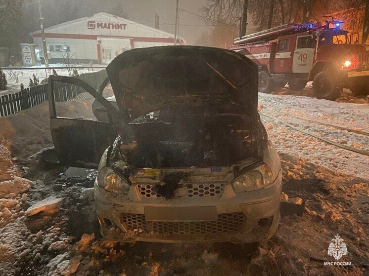 За сутки в Тульской области потушены два горящих автомобиля