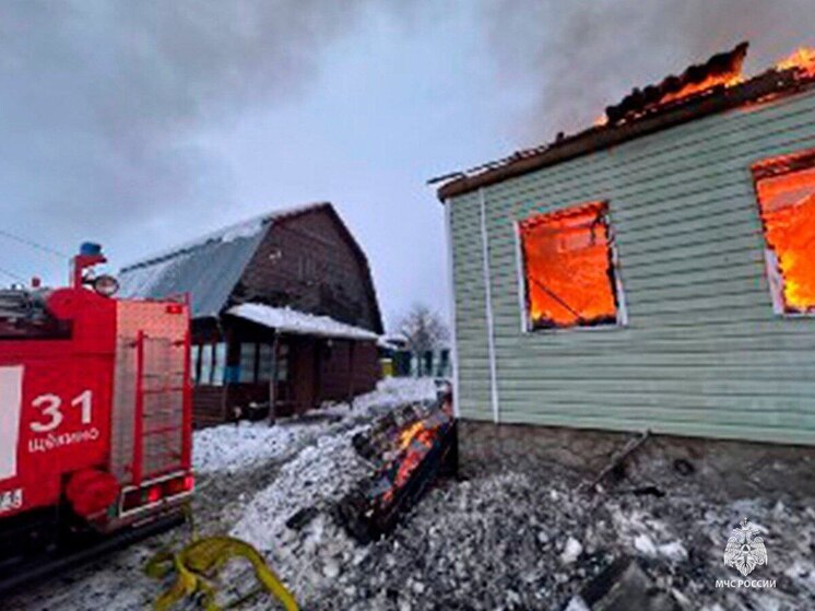 В деревне Орлово Щекинского района потушили дачный дом