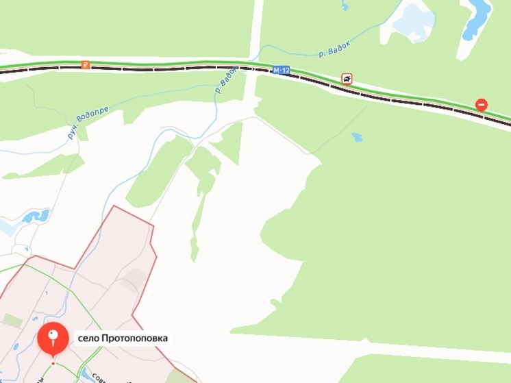 Трассу М-12 в Нижегородской области перекрыли из-за аварии