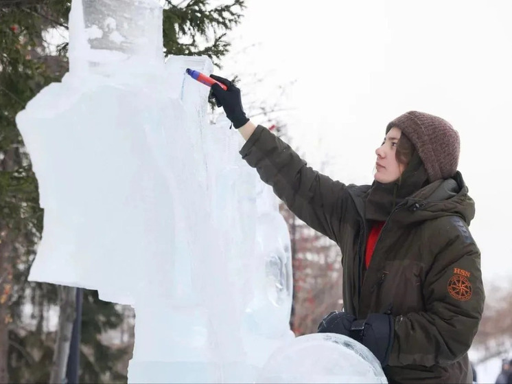 Хабаровская лицеистка заняла второе место на конкурсе ледовых скульптур
